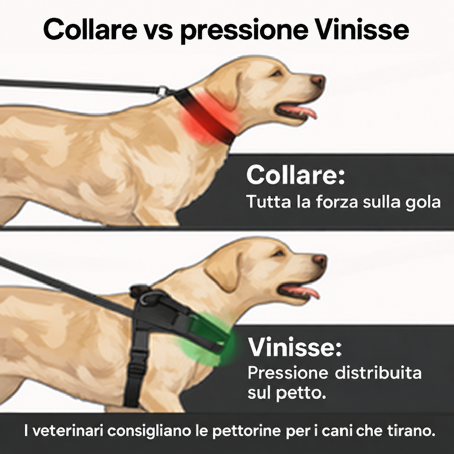 VINISSE Pettorina Anti-Tiro per Cani