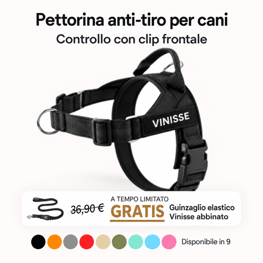 VINISSE Pettorina Anti-Tiro per Cani