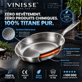 VINISSE® Poêle antiadhérente titane