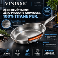 VINISSE® Poêle antiadhérente titane