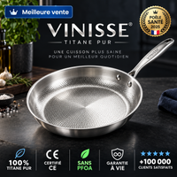 VINISSE® Poêle antiadhérente titane
