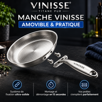 VINISSE® Poêle antiadhérente titane